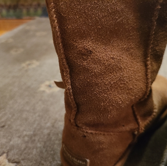 Koolaburro by UGGS camel suede leather youth girls size 4 GUC - Picture 4 of 10